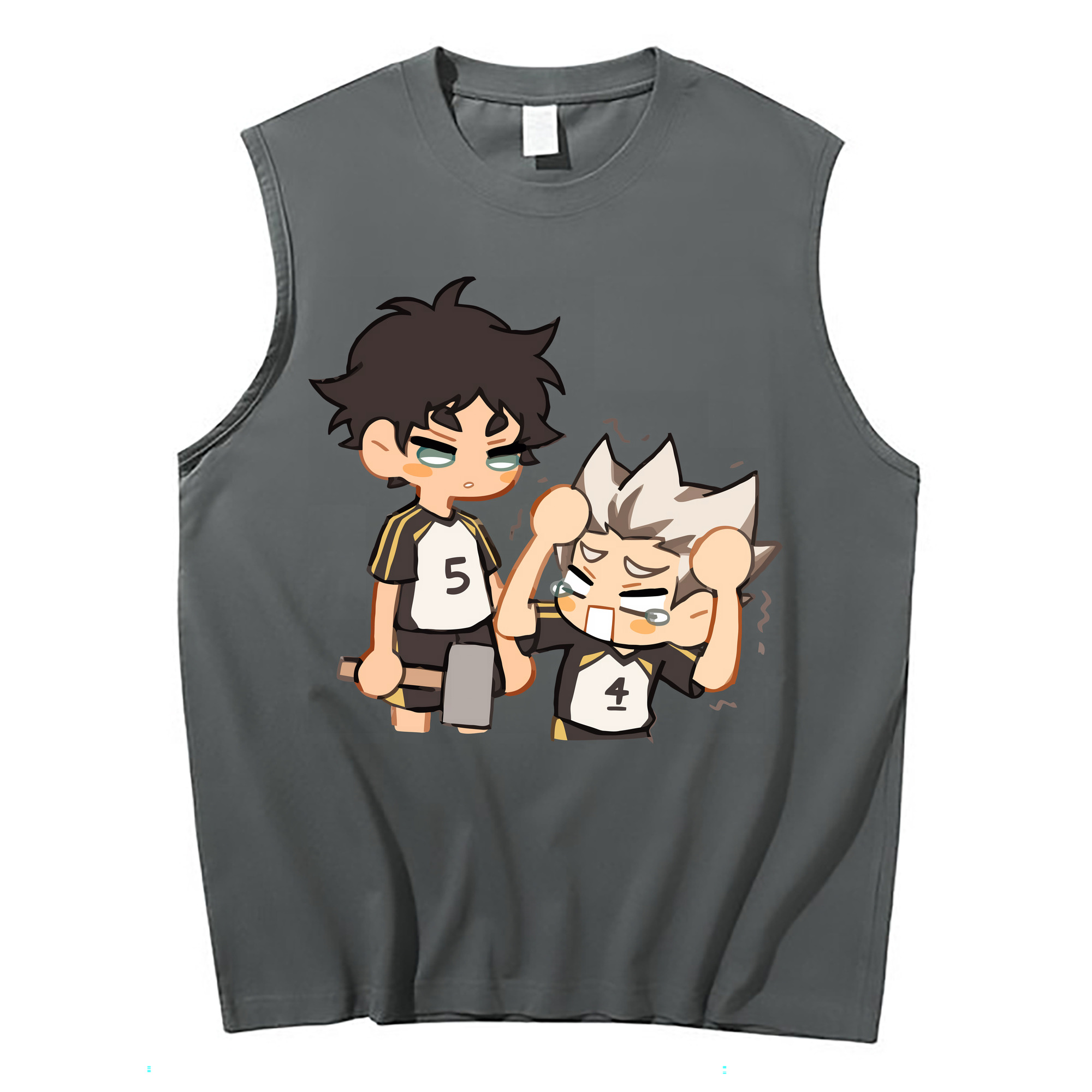 （画像用） ハイキュー!! Haikyu!! コットン100％タンクトップ（フロントプリント）